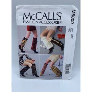 McCall's Misses Boot Wraps Sewing Pattern M6809 - uncut